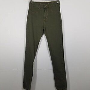 Carmar Olive Green High Waist Skinny Jeans 26